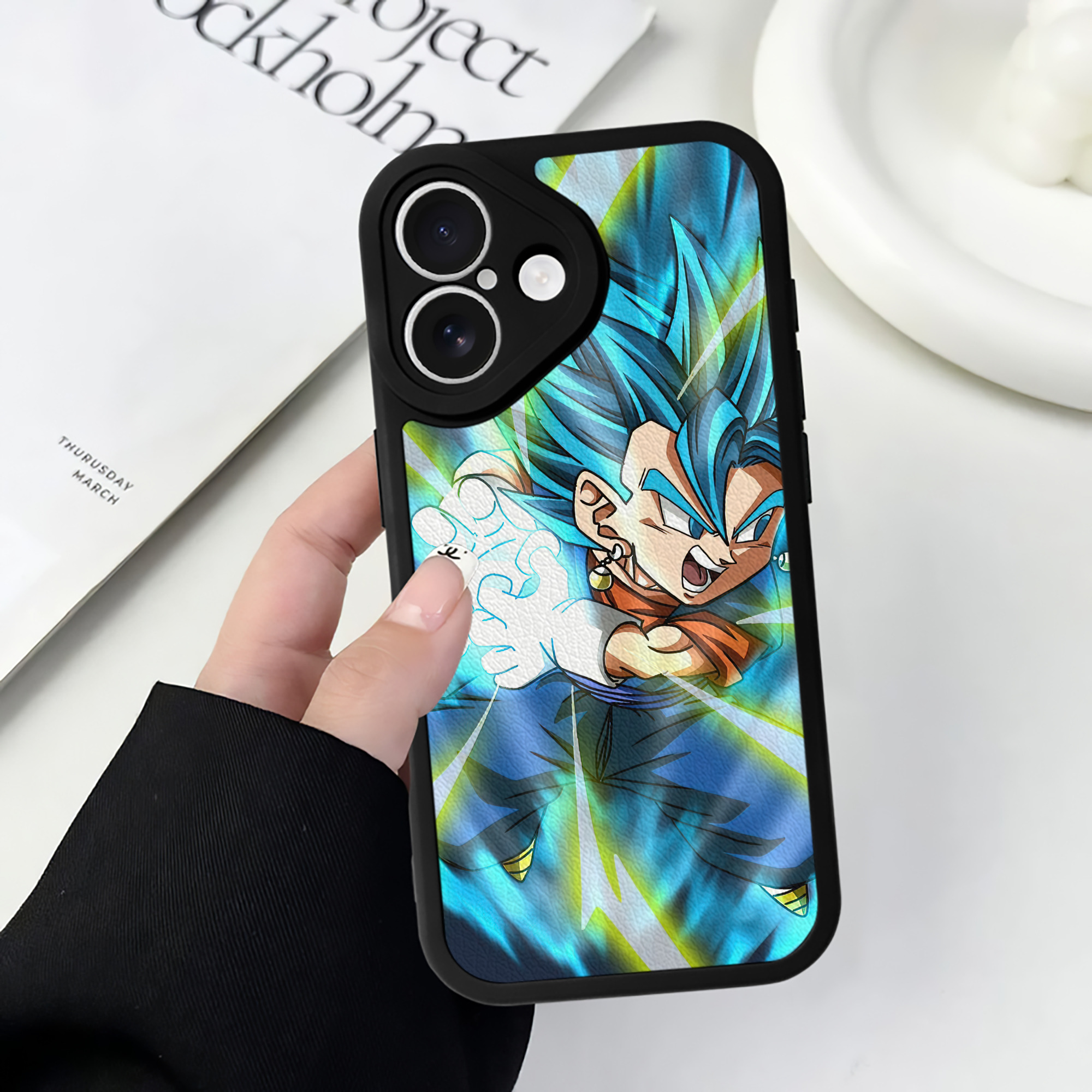 （画像用） ドラゴンボール DRAGON BALL 【iPhone 16シリーズ対応】シリコンスマホケース（レザー調） 材質：シリコン